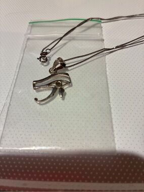 Eye of Horus Silver Pendant Necklace